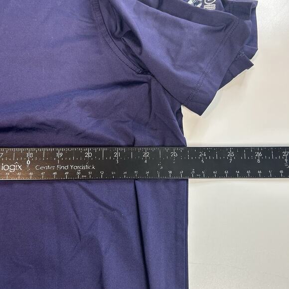 Greyson Polo Shirt Mens Large Purple Performance Wicking Golf Club Logo - Picture 6 of 8